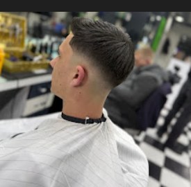 Mid Fade von hinten